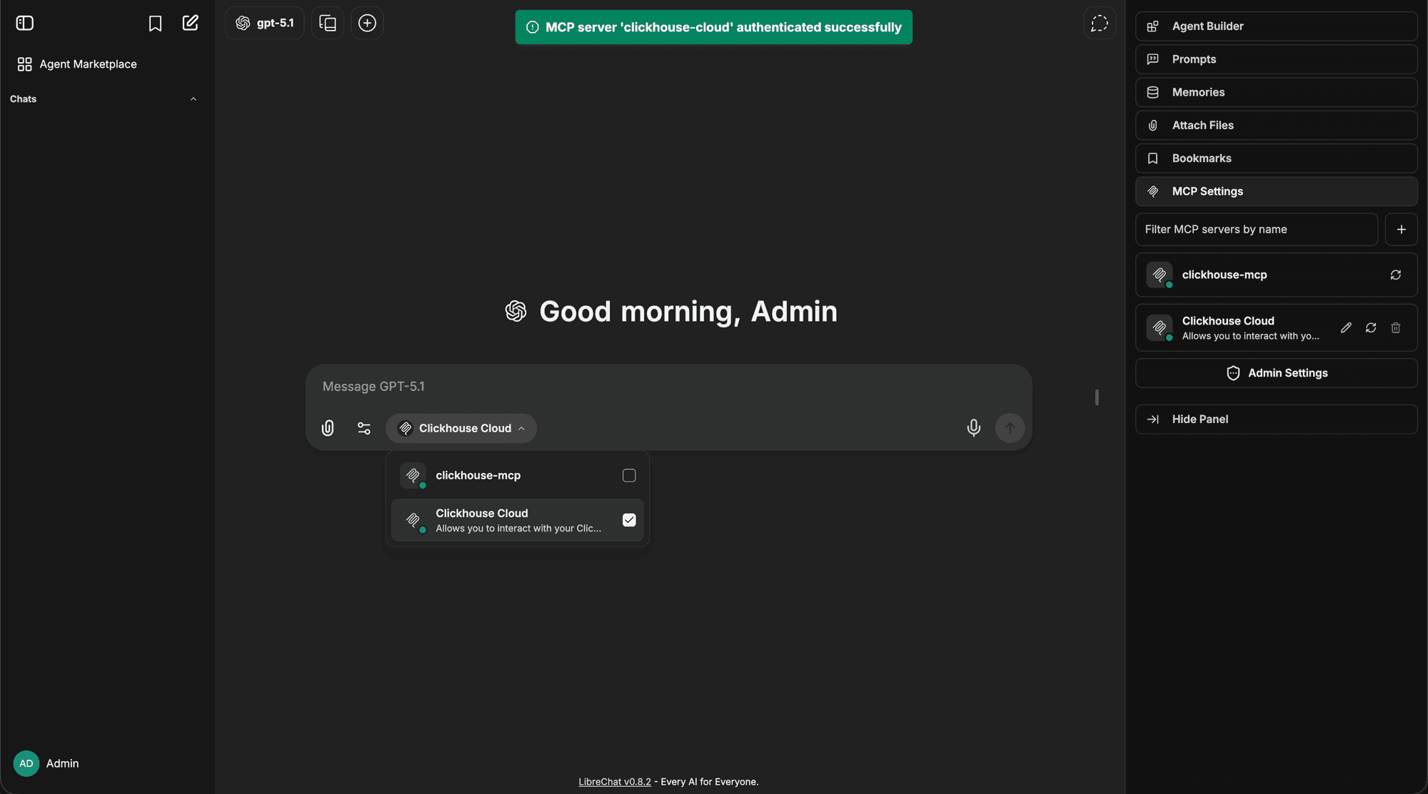 MCP Server Authenticated and Auto-Selected