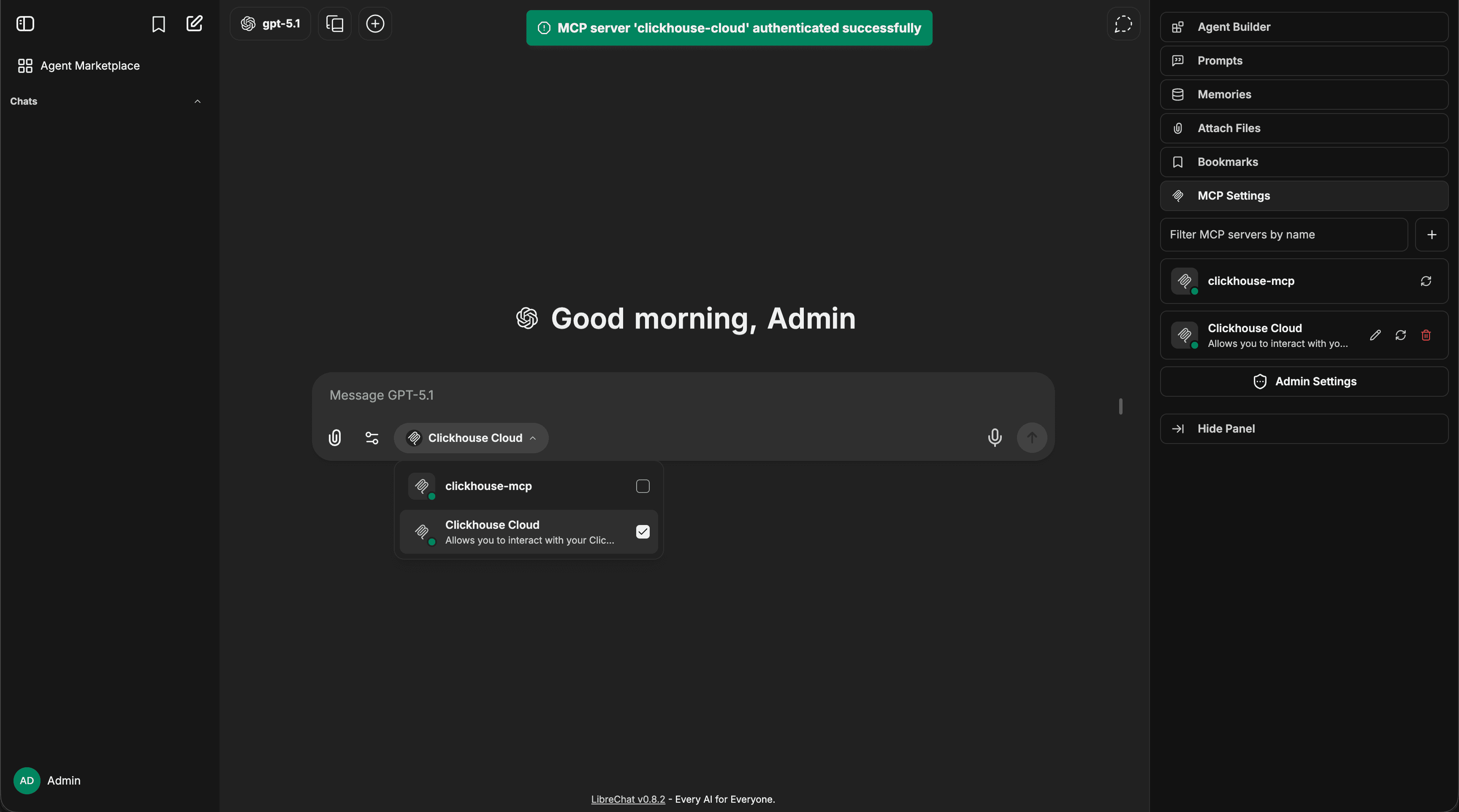 MCP Server Authenticated and Auto-Selected